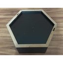 Ver imagem 1 de Nicho Hexagonal Colmeia Com Fundo Preto 6 Pç