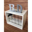 Ver imagem 4 de Nicho Garrafeiro Adega Vinho Mdf E Ferro 45x35x30cm Branco