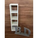 Ver imagem 2 de Nicho Organizador Com Divisória 60x18x20 Mdf 15mm Preto