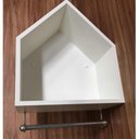 Ver mais imagens de Nicho Casinha Porta Fraldas 40x45x20cm Mdf Branco 2 Peças