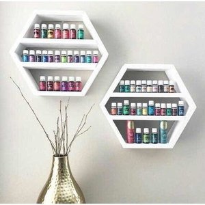 Nicho Hexagonal Com Divisórias Para Esmalte Decoração