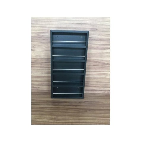 Nicho Expositor De Esmalte Organizador Com Barra Preto