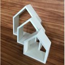 Ver imagem 4 de Kit De Nicho De Casinha 3 Peças Sem Fundo Mdf 15mm Brancotx