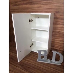 Armário Nicho Para Banheiro 1 Pç Com Fundo Branco