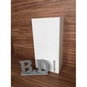 Ver imagem 2 de Armário Nicho Para Banheiro 1 Pç Com Fundo Branco