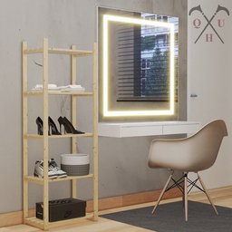     Estante Pinus Prateleiras Pares De Calçados Em Geral  Promo Technox - 3