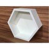 Nicho Colmeia Com Fundo Hexagonal 25x30x10cm Mdf 15mm Branco - 2