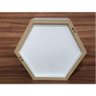 Nicho Colmeia Com Fundo Hexagonal 25x30x10cm Mdf 15mm Branco - 1