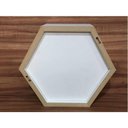 Ver imagem 1 de Nicho Colmeia Com Fundo Hexagonal 25x30x10cm Mdf 15mm Branco