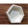 Nicho Colmeia Com Fundo Hexagonal 25x30x10cm Mdf 15mm Branco - 4