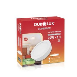 Plafon de LED de Sobrepor Redondo 24W 2700K Bivolt - 1