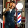 2 Barber Pole Poste Barbearia Giratório Iluminado 75cm com Globo Barbeiro Colorido Megan Cb75 - 220v - 6