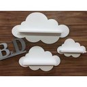 Ver imagem 2 de Trio De Prateleira De Nuvem Mdf Branco