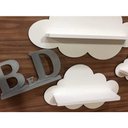 Ver imagem 1 de Trio De Prateleira De Nuvem Mdf Branco