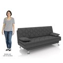 Ver imagem 5 de Sofá Cama para Sala de Estar Quarto 193cm Bela M22 Linho Grafite - Mpozenato