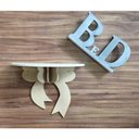 Ver imagem 5 de Prateleira De Laço Mdf 15mm Decoração Quarto De Bebê Cru