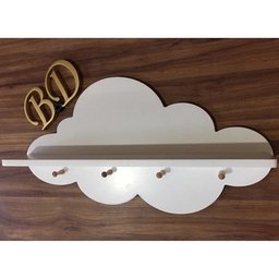 Prateleira De Nuvem Para Decoração Do Quarto Do Bebê Mdf - 3