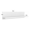 Ver imagem 1 de Prateleira Simples Com Fundo 60x15x15cm 1 Unidade Sala Cozin