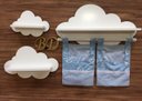 Ver imagem 1 de Prateleira De Nuvem 3 Peças + 2 Sacos Porta Fraldas