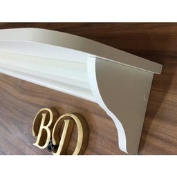 Prateleira Com Varão Porta Fraldas 60x15x20 Luxo - 1