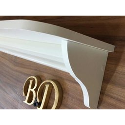 Prateleira Com Varão Porta Fraldas 60x15x20 Luxo - 5