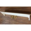 Ver imagem 7 de Prateleira Com Varão Porta Fraldas 60x15x20 Luxo