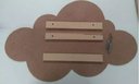 Ver imagem 2 de Trio Prateleira De Nuvem Com Varão Porta Fraldas Mdf Branco