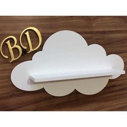 Prateleira De Nuvem G 1 Unidade Mdf Branco - 3