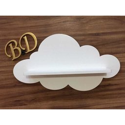 Prateleira De Nuvem G 1 Unidade Mdf Branco - 5