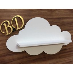 Prateleira De Nuvem G 1 Unidade Mdf Branco - 6