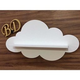 Prateleira De Nuvem G 1 Unidade Mdf Branco - 1