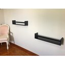 Ver imagem 3 de Prateleira para Livros Infantis Montessoriana Mdf 15mm Preto 2 Pç