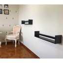 Ver imagem 5 de Prateleira para Livros Infantis Montessoriana Mdf 15mm Preto 2 Pç