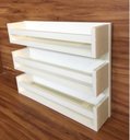 Ver mais imagens de Trio De Prateleiras Com Fundo Para Porta Temperos E Afins
