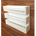 Ver mais imagens de Trio De Prateleiras Com Fundo Para Porta Temperos E Afins