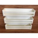 Ver imagem 1 de Trio De Prateleiras Com Fundo Para Porta Temperos E Afins