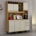 Ver imagem 4 de Armário de Cozinha Ambiente Granada Cinamomo Off White - Valdemóveis
