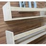 Prateleira Para Livros Cru Para Pintura 60x15x15 Mdf 15mm 2 pç - 6