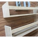 Ver imagem 2 de Prateleira Para Livros Cru Para Pintura 60x15x15 Mdf 15mm 2 pç