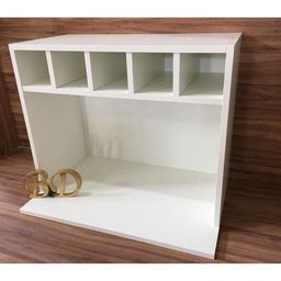 Suporte para Micro-ondas com Nicho para 5 Garrafas MDF - 2