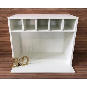 Suporte para Micro-ondas com Nicho para 5 Garrafas MDF