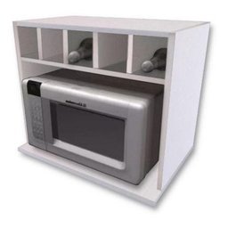 Suporte para Micro-ondas com Nicho para 5 Garrafas MDF - 6