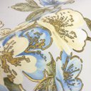 Ver imagem 6 de Papel de Parede Floral Vintage Azul e Creme+ Cola Inclusa- Vinilico Lavável