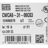 Minicontator Auxiliar 10a 3na+1nf 24 Vcc Cwca0-31-00 C03 Weg - 5