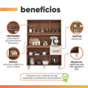 Ver imagem 5 de Armário de Cozinha Completa 6 Portas 2 Gavetas 1,20m Star