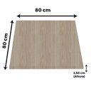 Ver imagem 5 de Mesa Delta em Alumínio 75 Cm (alt) Base em X Tampo Mdp Quadrado 80 Cm (larg) X 2,50 Cm (alt)