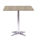 Ver imagem 1 de Mesa Delta em Alumínio 75 Cm (alt) Base em X Tampo Mdp Quadrado 80 Cm (larg) X 2,50 Cm (alt)