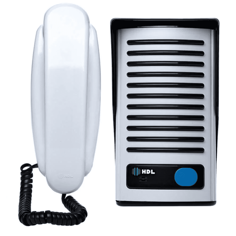 Interfone Porteiro Eletrônico Residencial F8-ntl Az-02 com Duplo Botão Hdl