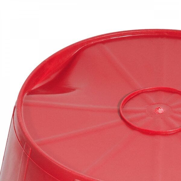 Balde de plástico extraforte 12 litros vermelho Nove54 - 3