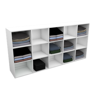 ARMÁRIO COLMÉIA VERTICAL M51.2020.B (LOJA, CLOSET, S RODAPÉ) MUNDI MOVEIS